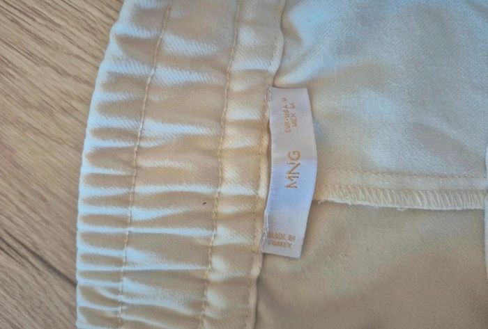 Pantalon Mango blanc cassé - Taille M9 - photo numéro 3