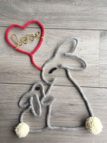 Décoration en tricotin