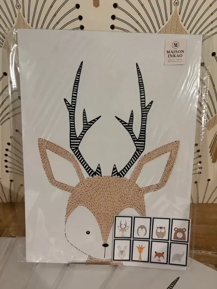 Affiches “Animaux Scandinaves” pour chambre enfant