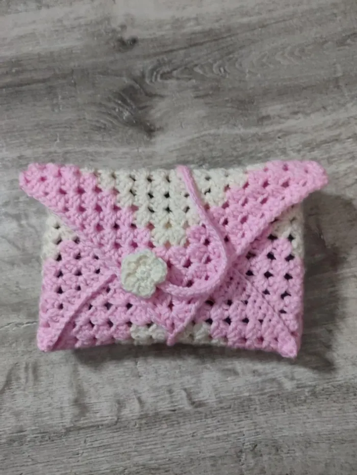 Pochette livre de poche rose neuf - photo numéro 3