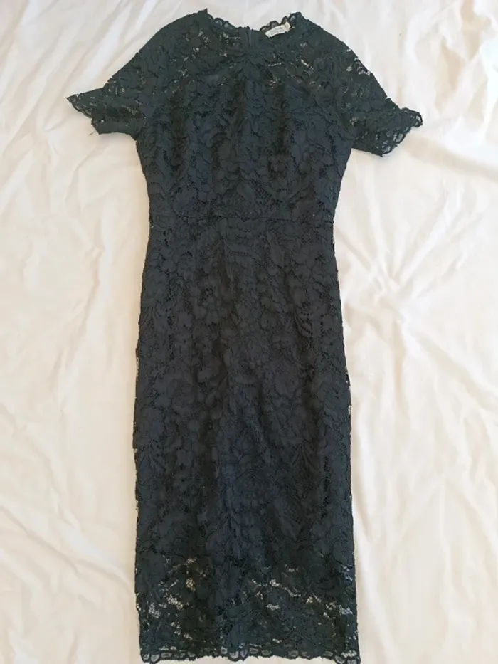 Robe noire dentelle Molly Bracken taille S - photo numéro 4