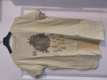 maillot t-shirt vert sunset miami beach 12 ans
