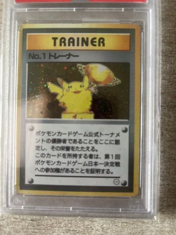 Carte Pokémon promo japonaise 1998 Trophées Pikachu Gold 1st 2nd tournois 