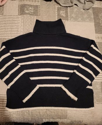 Pull à col roulé bleue marine jennyfer