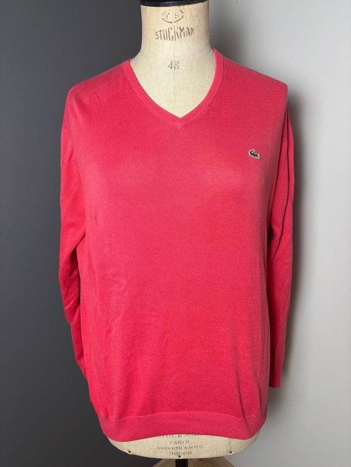 Pull Lacoste rose taille 3 ou S - photo numéro 2