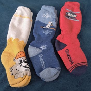 3 paires de chaussettes de ski