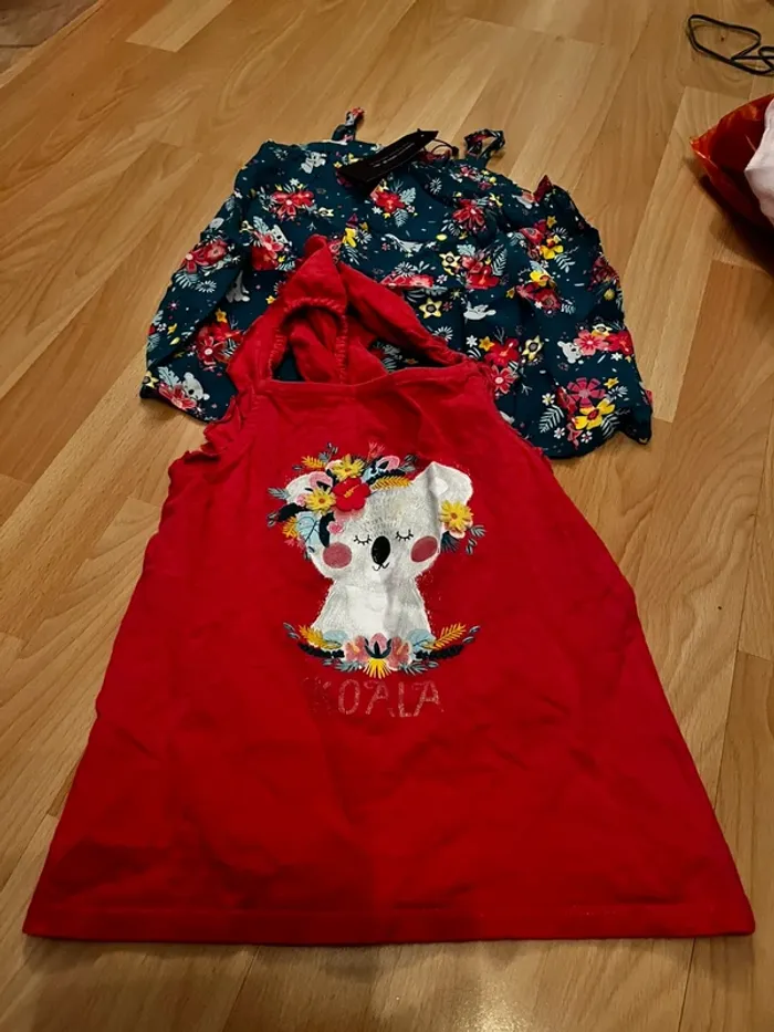 Lot de 2 débardeurs fille 6 ans sergent Major