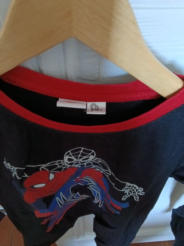 Tee-shirt spiderman noir et multicolore - photo numéro 2