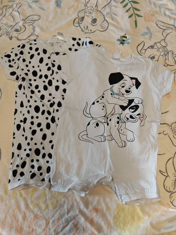 Lot de barboteuses dalmatiens disney