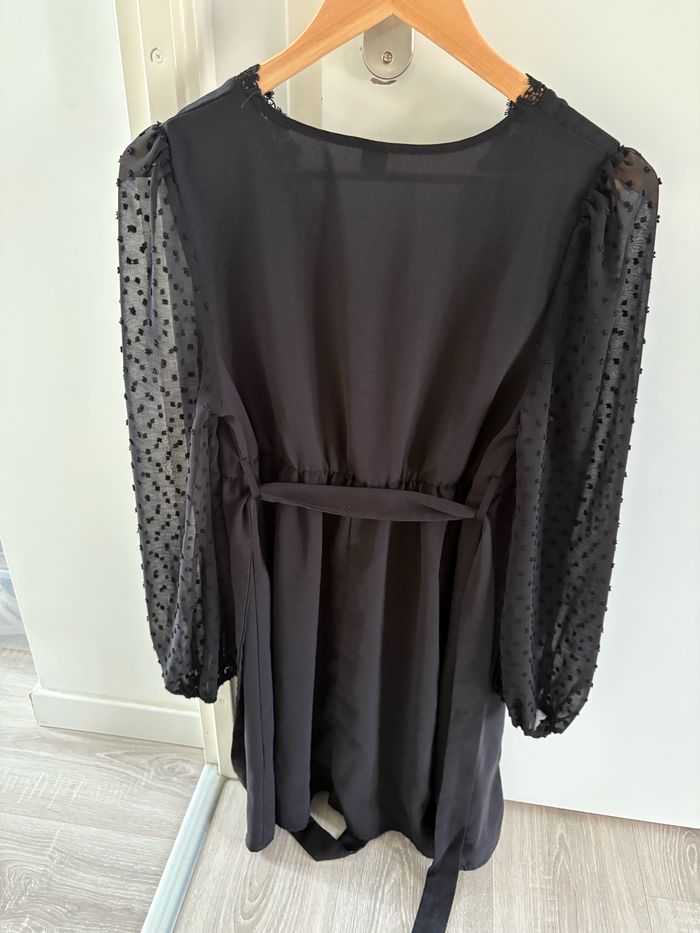 Robe de grossesse noire shein manches longues - photo numéro 2