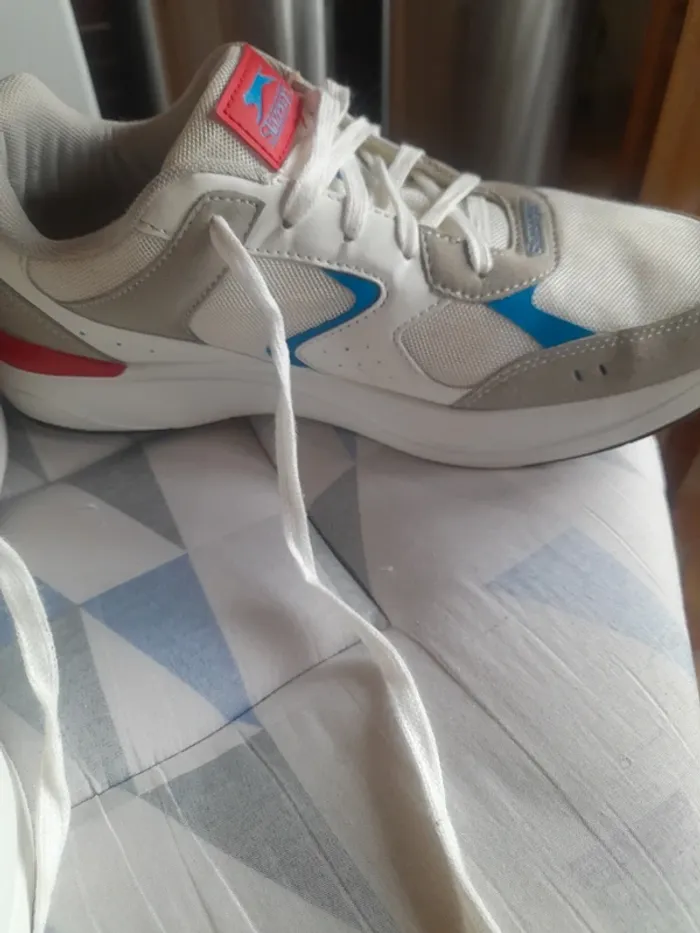 Baskets homme multicolores à lacets – Slazenger blanc chine 44 - photo numéro 3