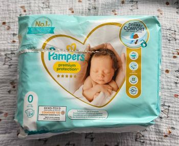 22 Couches Pampers  0 mois