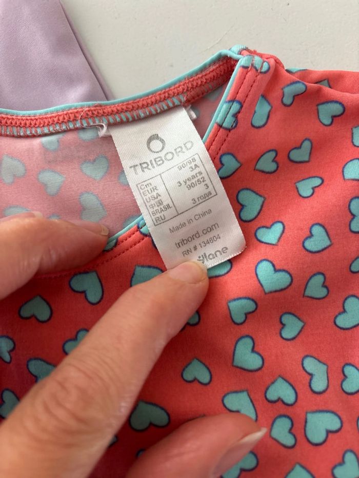 Lot de 2 maillots UV 3 ans - photo numéro 3