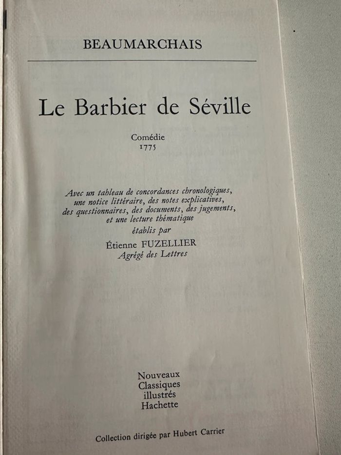 Le Barbier de Séville - Beaumarchais -Très bon état - photo numéro 2