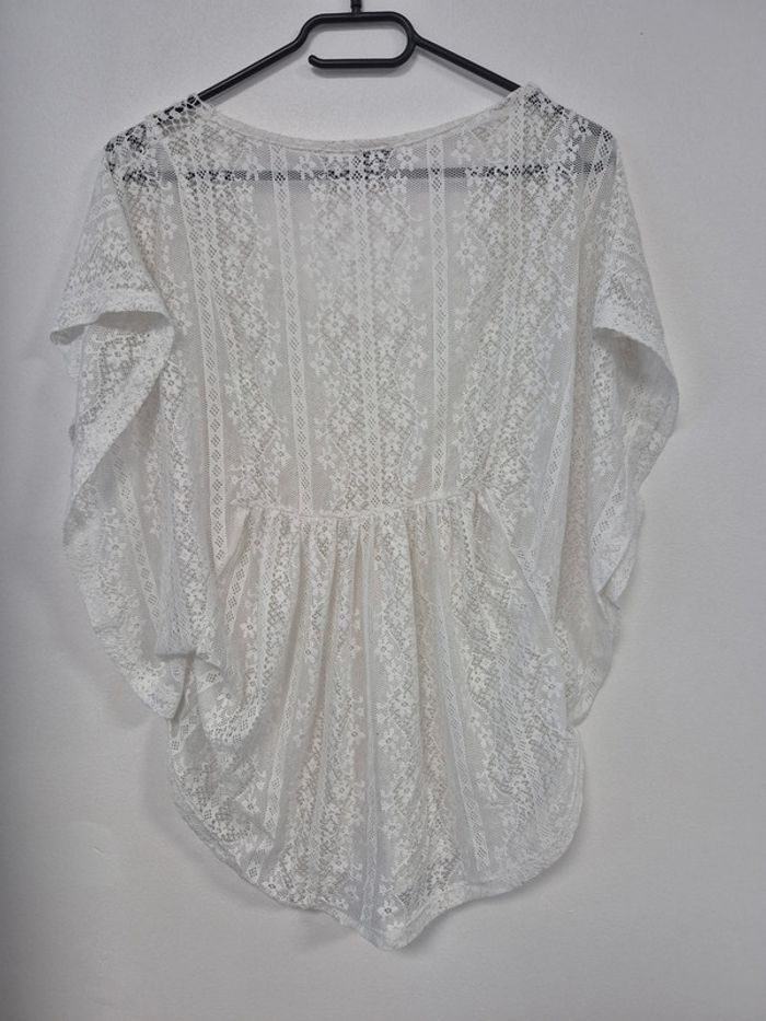 Haut en dentelle blanc pimkie taille s - photo numéro 3