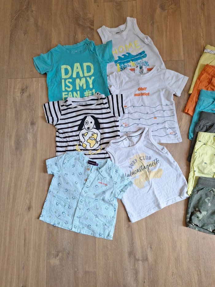 Lot shorts T-shirt 12 mois - photo numéro 2