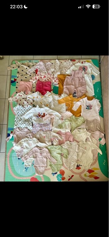 Lot vêtements fille taille 12 mois 