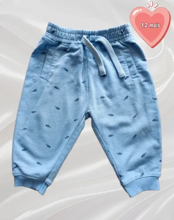 Pantalon bleu garçon 12 mois