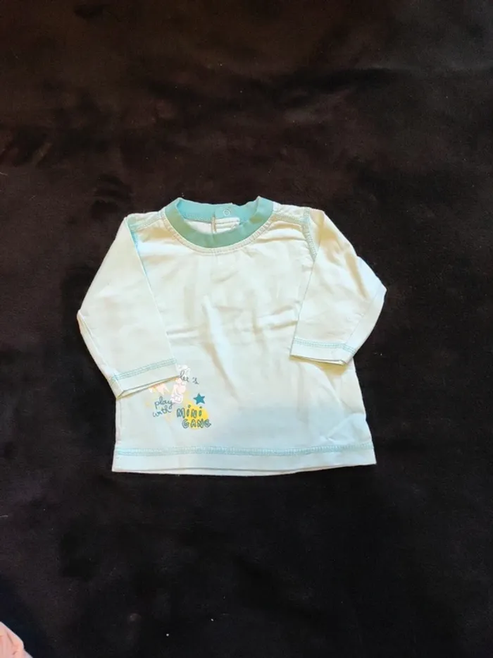 Lot 11 t-shirt manches longues 6 mois - photo numéro 8