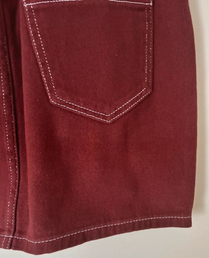 Jupe en jean, bordeaux, Newlook - photo numéro 8