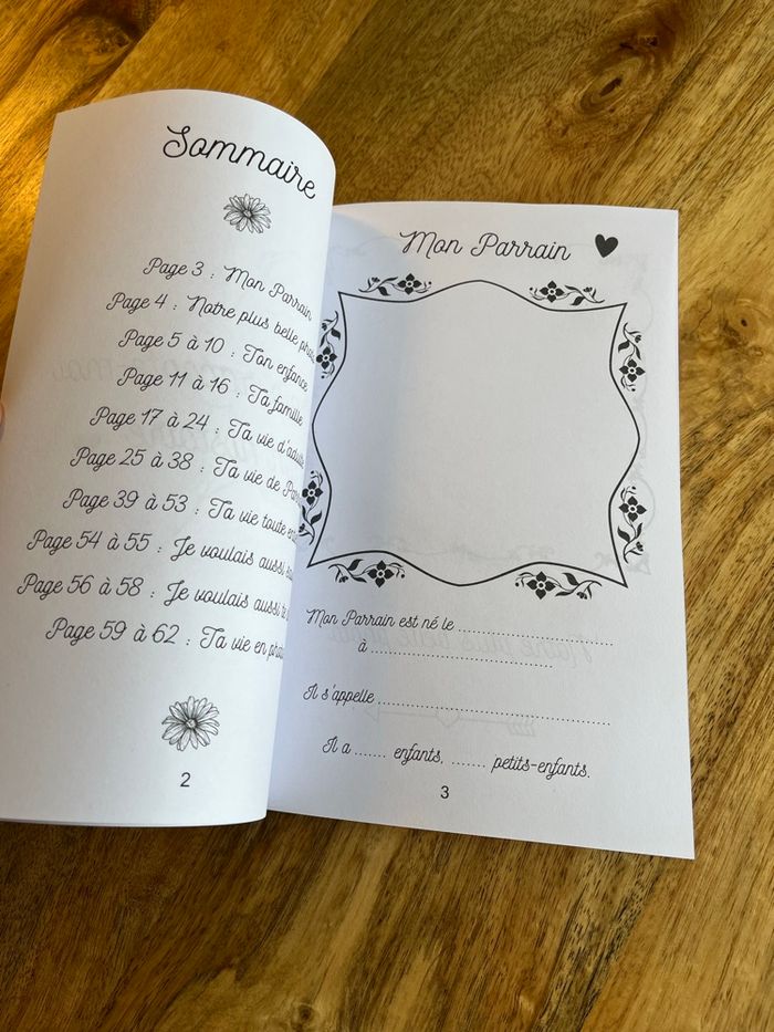 Parrain raconte-moi ton histoire - carnet souvenir unique - photo numéro 3