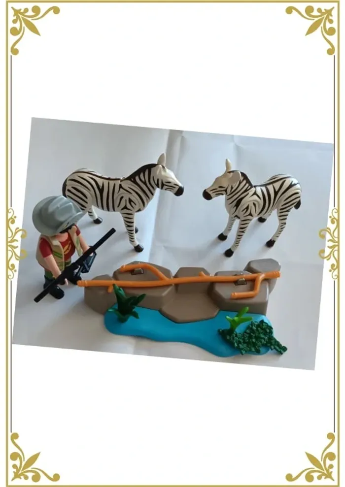 Gardien avec Zèbres playmobil - photo numéro 10