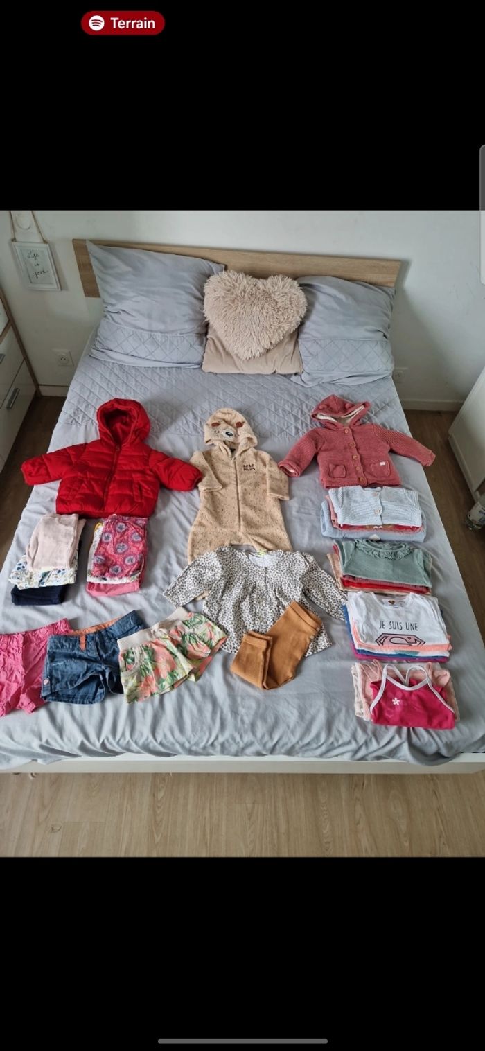 Lot fille 12-18  mois