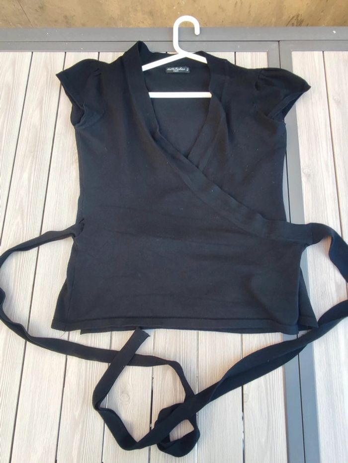 Gilet noir cache coeur - photo numéro 2
