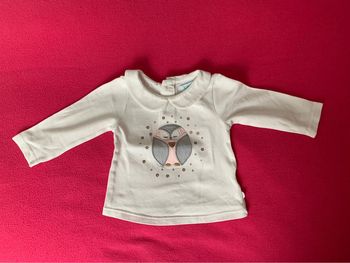 Blouse manches longues Obaïbi 3 mois - 59 cm