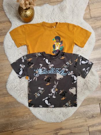 2 tee-shirts 2/4ans Disney et Looney Tunes
