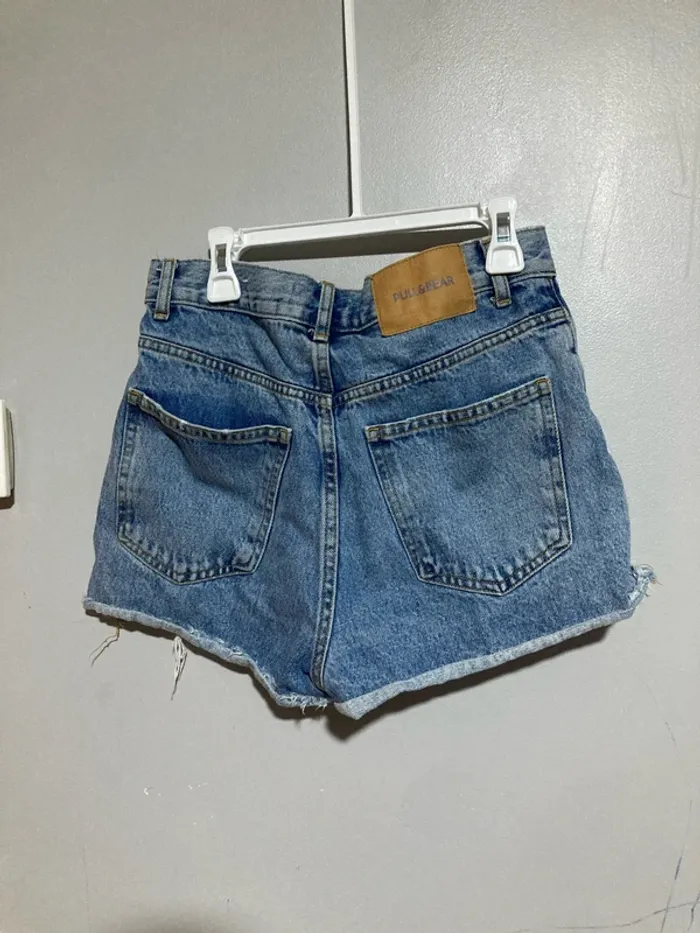 Mini short en jean taille haute Pull&Bear – Taille 34 - photo numéro 13