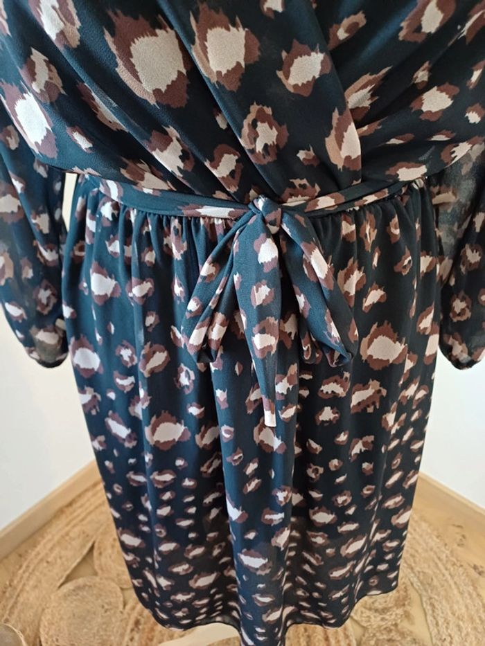 Robe cache-coeur à imprimé Léopard 🐆 Musthaves taille S/M 36/38 - photo numéro 3