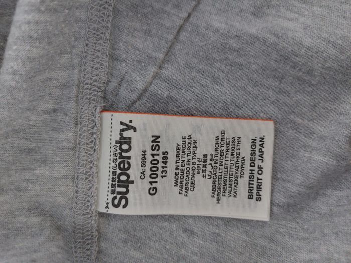 Tee Shirt Superdry gris taille S - photo numéro 5