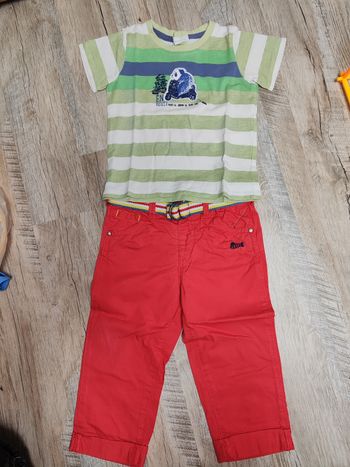 Ensemble printemps bébé garçon 18 mois