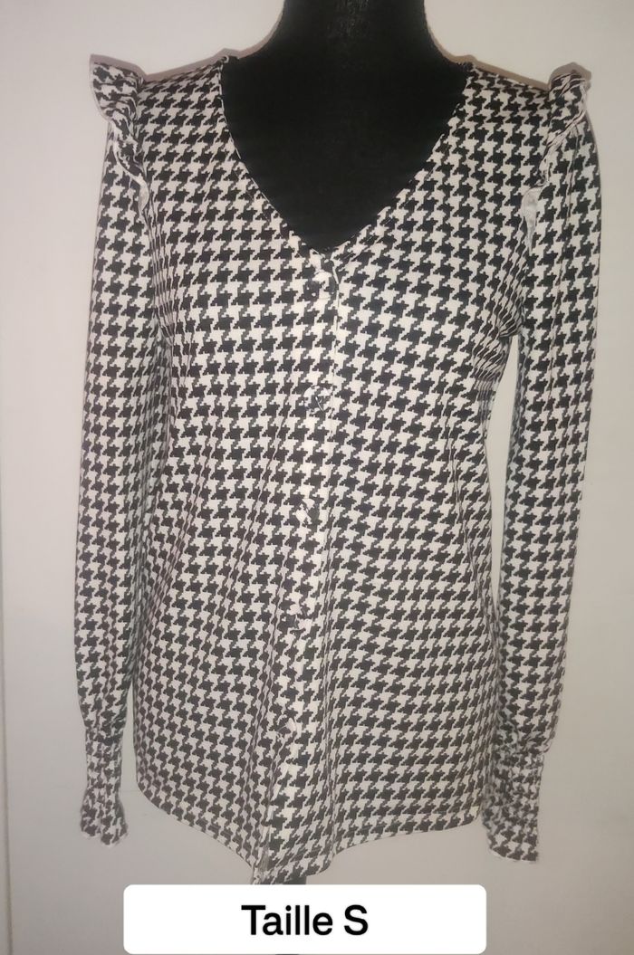 Blouse pied de poule