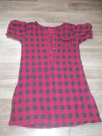 Tunique carreaux rouges Shiny Girl 8 ans (robe2)