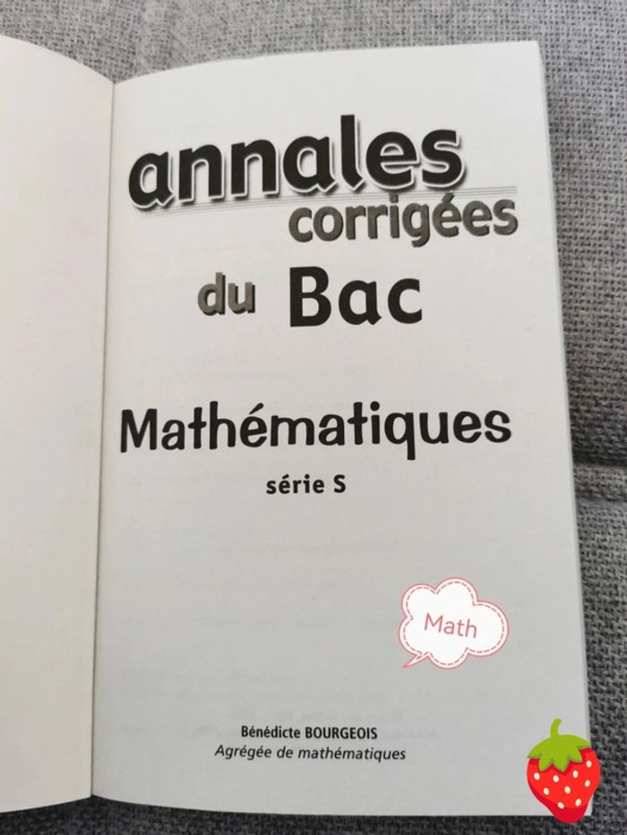 Livre révision annales bac math série S - photo numéro 3