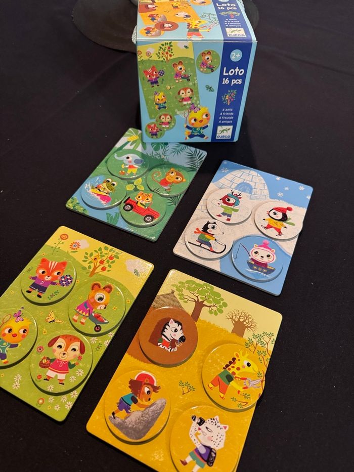 Loto 4 amis Djeco 16 pièces