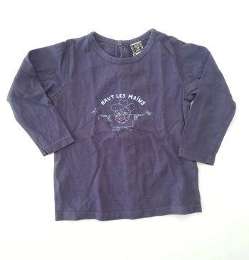 T-shirt violet 12 mois