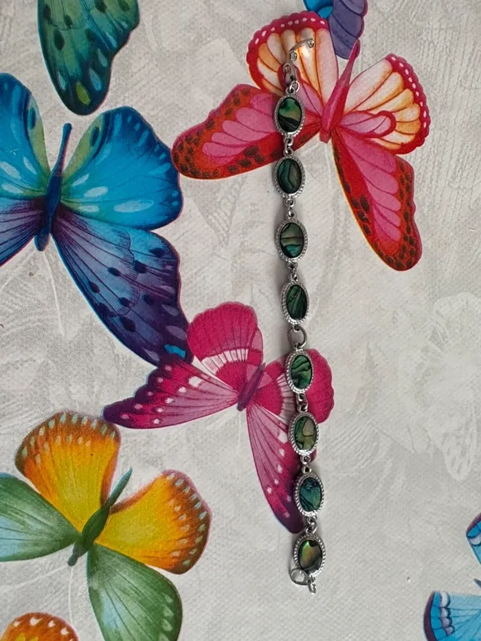 Bracelet pierre verte