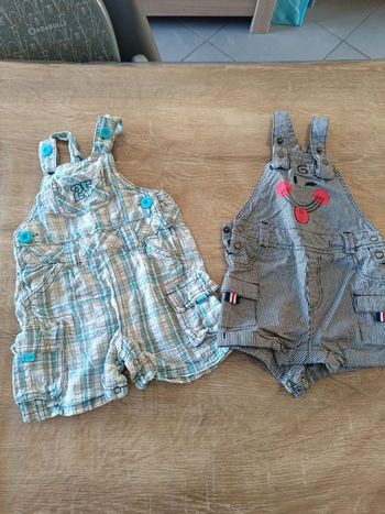 Lot 2 salopette garçon 6 mois