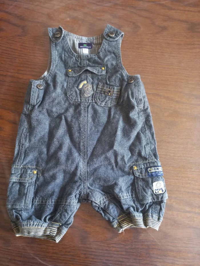 Salopette short sergent major 9mois