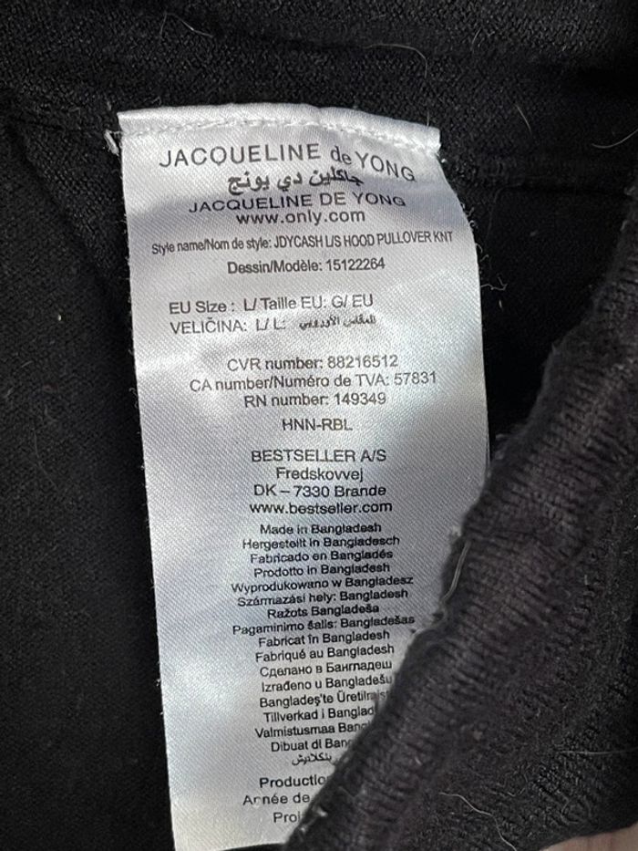 Pull fin à capuche taille L - photo numéro 3