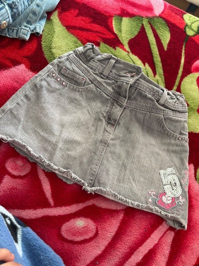 Jupe courte fillette mi saison style vintage