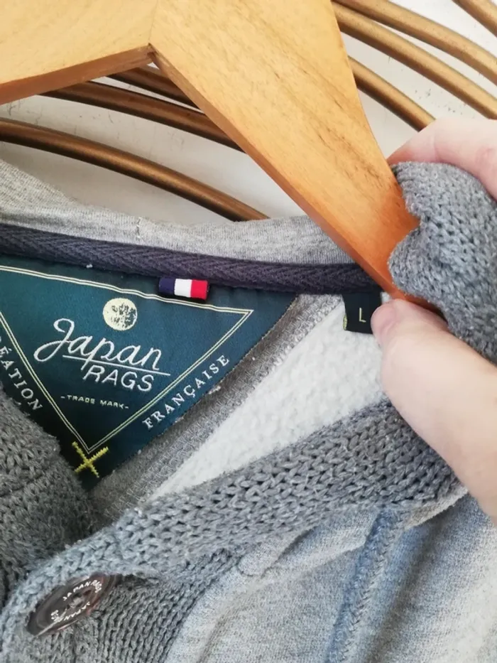 Gilet à capuche Japan Rags TL - photo numéro 3