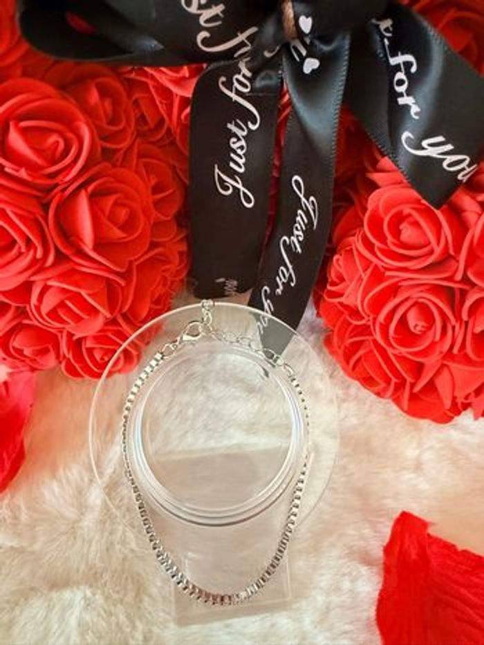 💎 Bracelet argenté style chaîne carrée – Élégance assurée ! 💎 - photo numéro 2