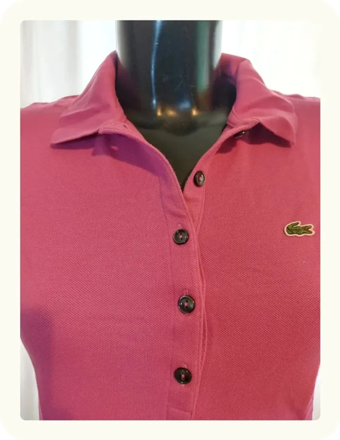 Polo rose femme Lacoste - photo numéro 2