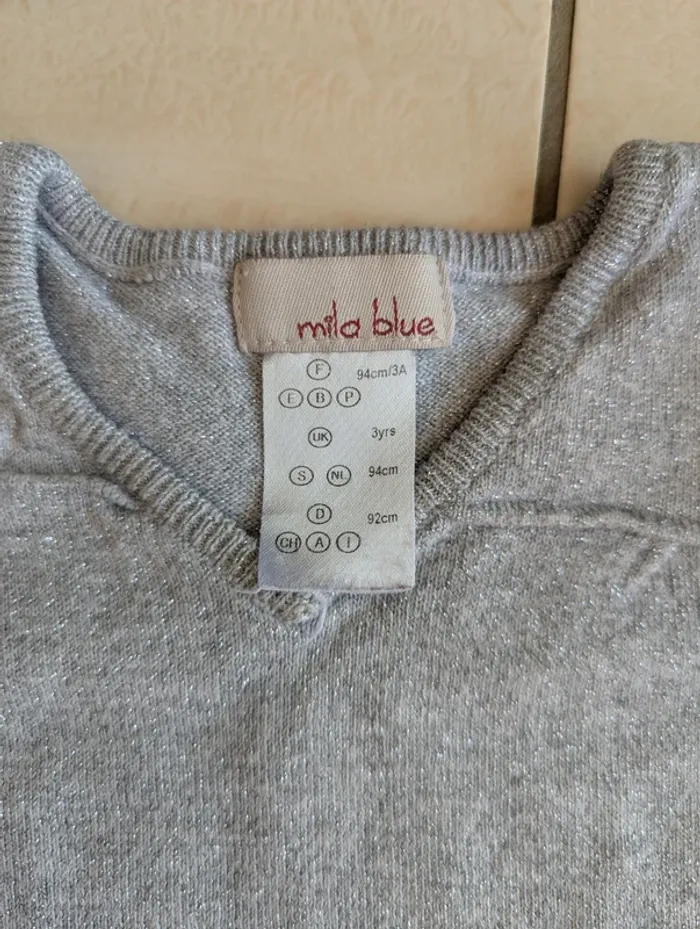 Pull argenté mila blue 3 ans - photo numéro 2