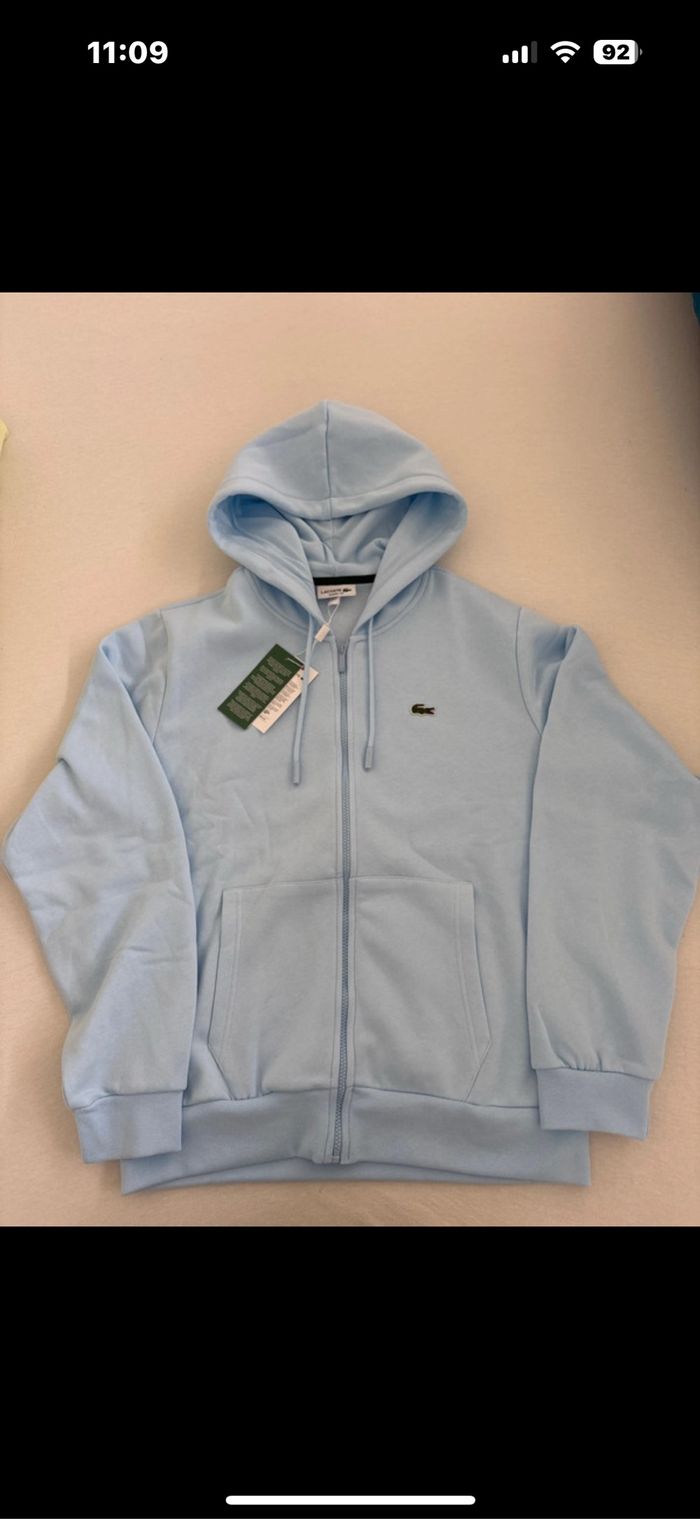 Sweat zip à capuche Lacoste neuf avec étiquette - photo numéro 5