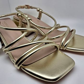 Sandales à Talon Doré Neuve Morgan De Toi